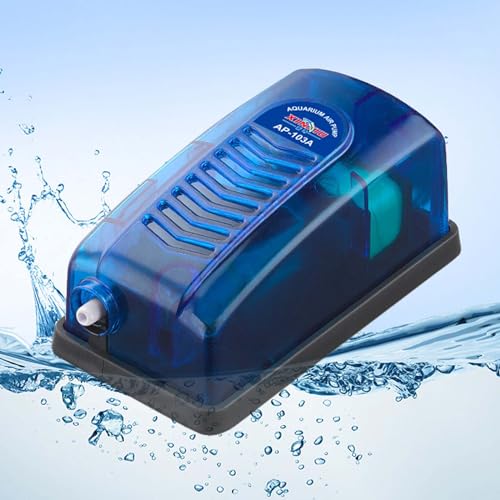 Cature Care by Nature Aquarium Air Pump Fish Tank Aerator 3W Ultra Quiet Adjustable Oxygen Pump Fish Tank Air Pump for 5-100 Gallon Tank