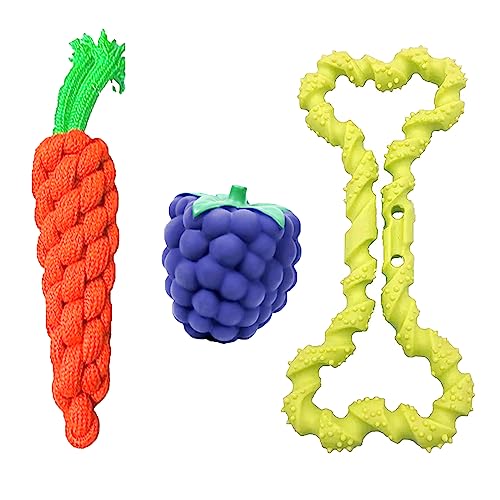 cature Care by Nature Dog Toys,Dog Rope Toys,Chew Toy,Carrot Shape Toy,Interactive Dog Toy For Small And Medium Dog Toys Color May Very Pack Of 3(Combo11)